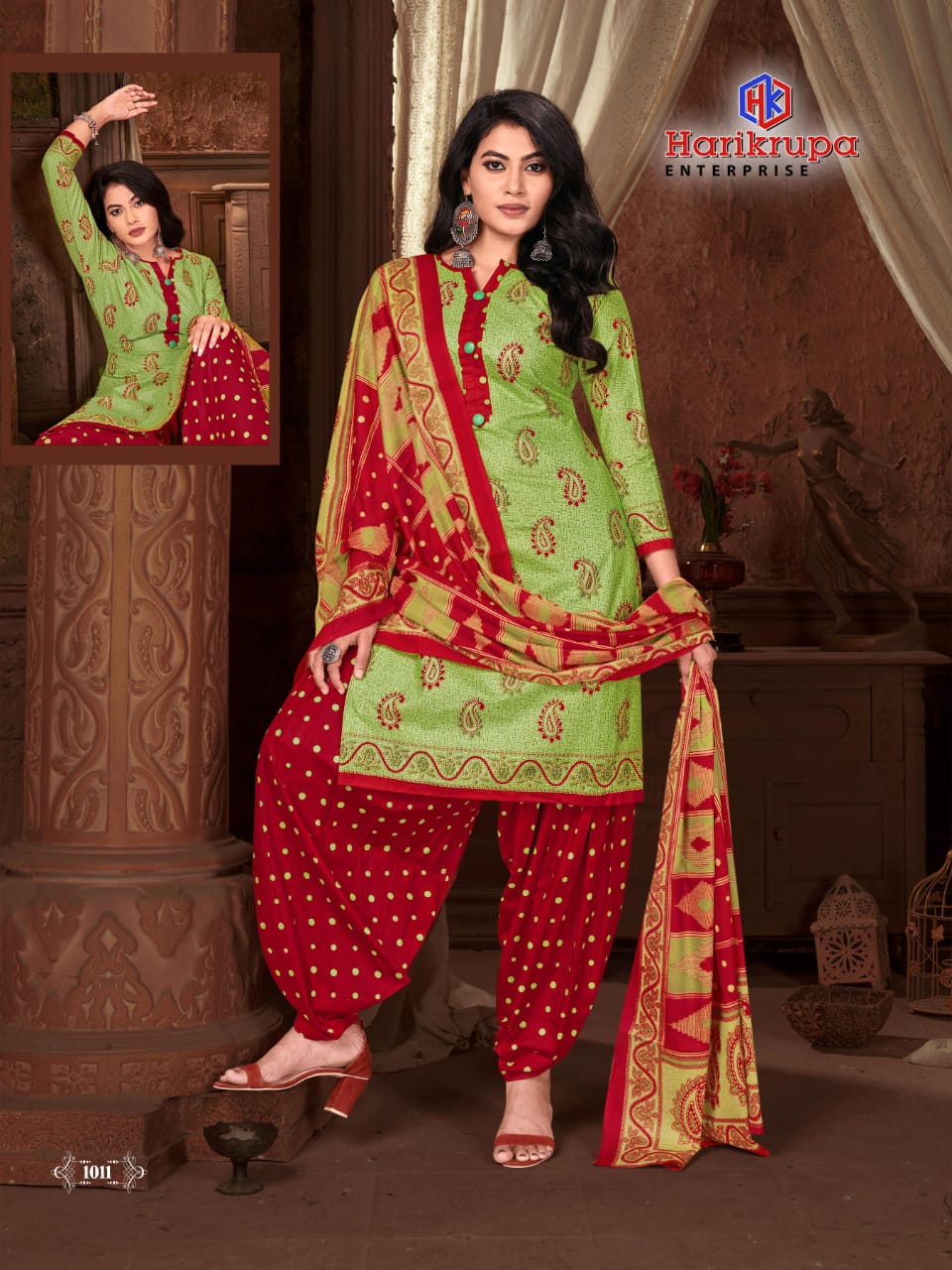 Harikrupa Aradhana 1 Latest Fancy Regular Wear pure Cotton Designers  Punjabi Dress Material Collection 